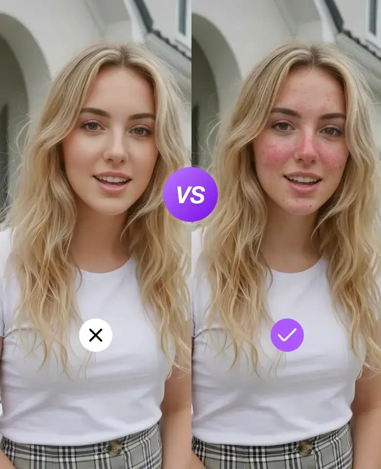 Authentic Skin, Not Plastic